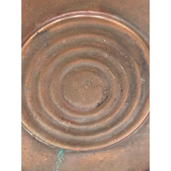 Antique Copper Coffee Pot With Glass Lid & Wooden Handle - Picture 6 of 6